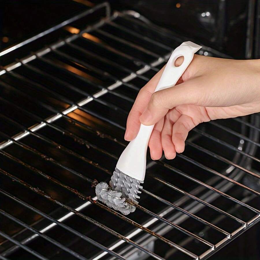 2pcs Multi-Function Cleaning Brushes, Suitable For Kitchen Stove, Sink, Oven, Countertop, Grill, Slots Cleaning Tools