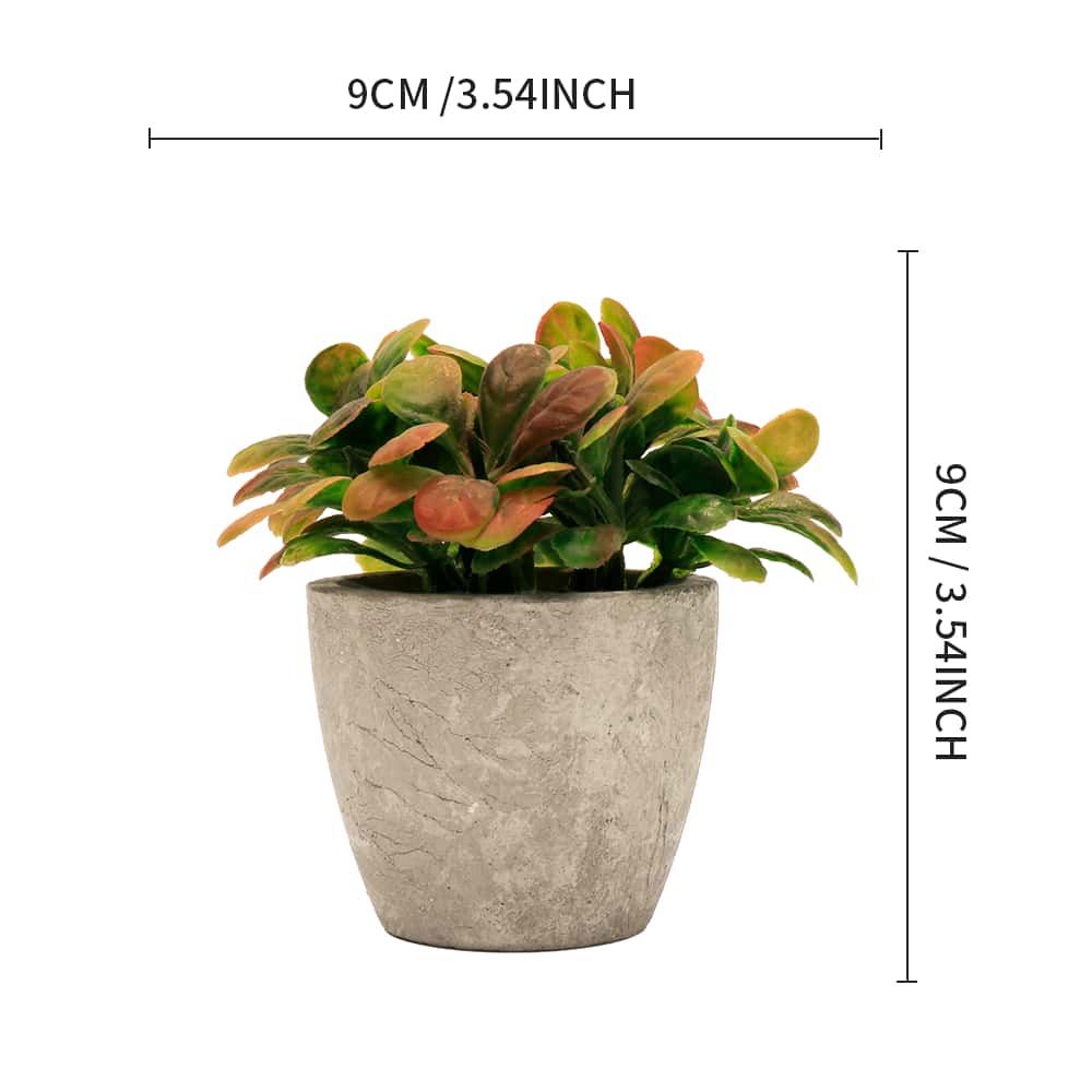 1pc Artificial Paper Pulp Potted Plant, Desk Decor With Eucalyptus And Wheat Grass Shrub, Home & Office Desktop Ornament, Friendship Gift, No Need For Power, Includes Container Gifts Birthday Graduation
