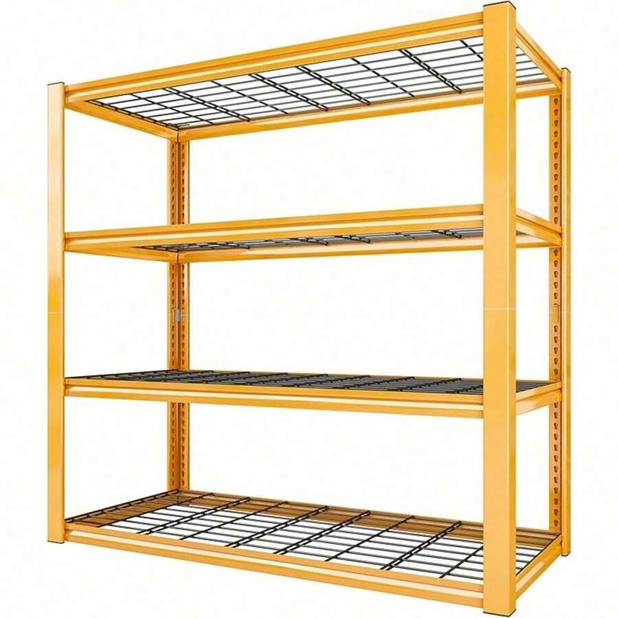 40" W Garage Shelving 2240LBS Storage Shelves Heavy Duty Shelving 4-Tier Adjustable Metal Shelves For Storage Rack Industrial Utility Shelf For Garage Pantry Warehouse,40" W X59.5 HX19.5 D