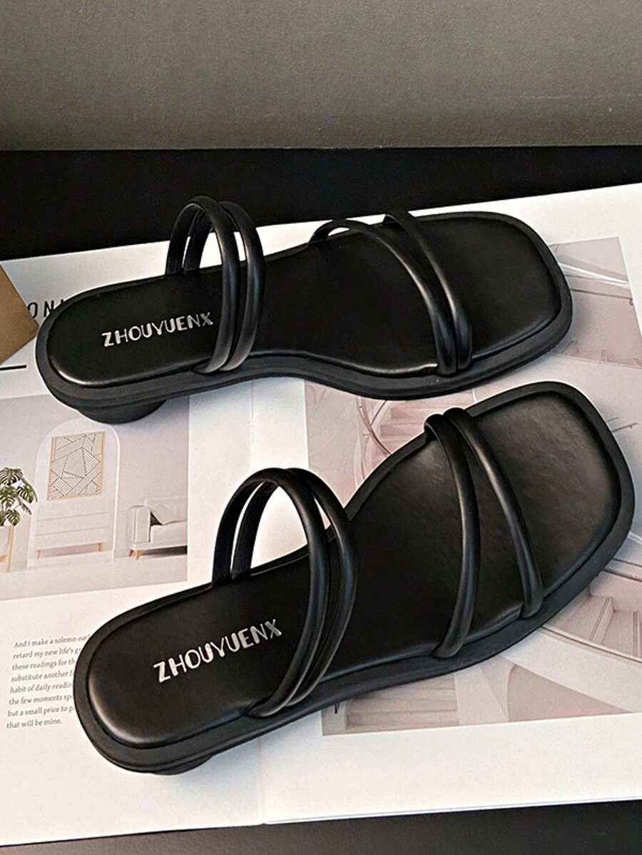 2025 Spring/Summer New Women Casual Comfortable Fashion Personalized Gentle Elegant Sandals, Daily Versatile Street Classic Minimalist Flat Sandals, Women Elegant Exquisite Lightweight Soft Open Toe Sandals