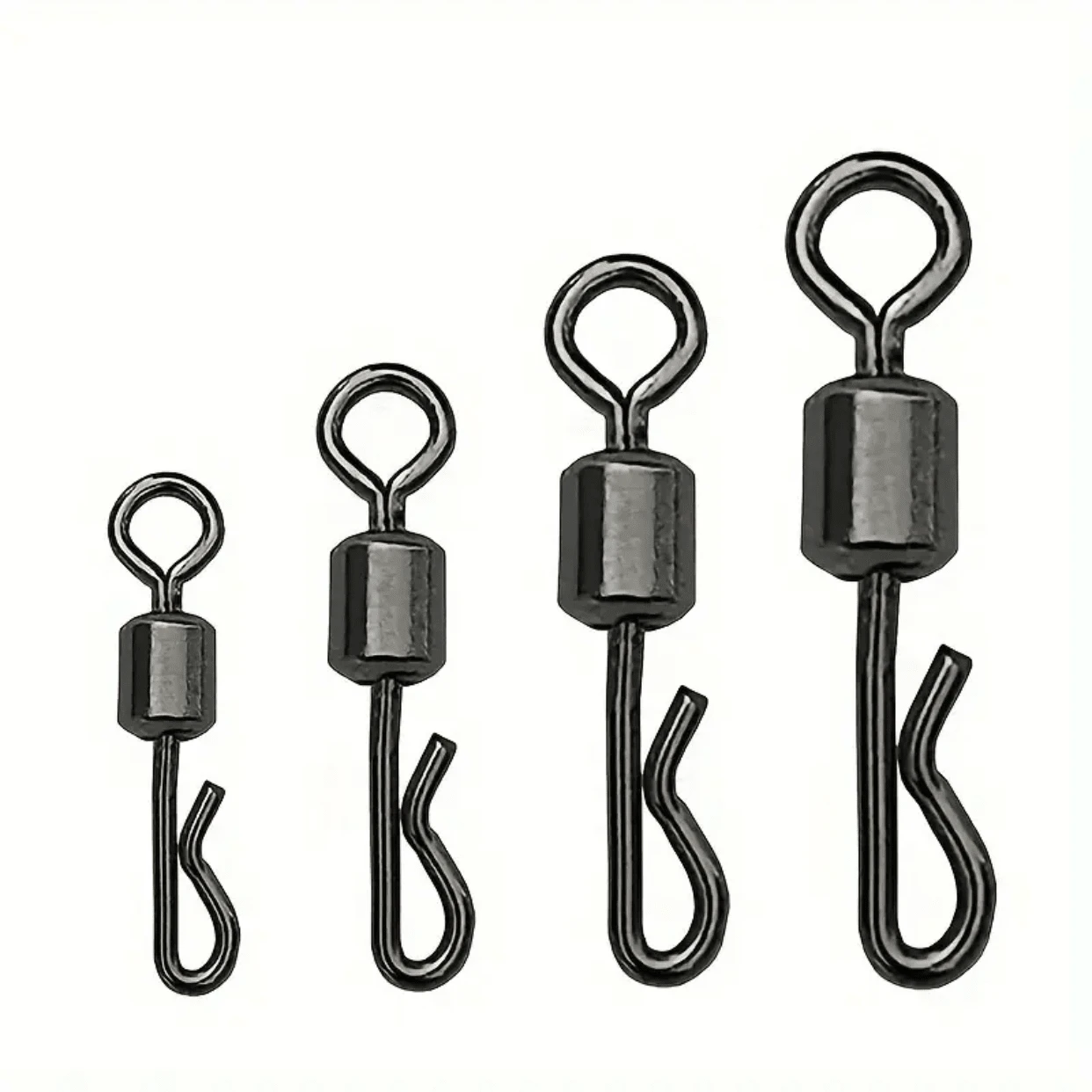 20pcs Carp Fishing Swivels Quick Change Stainless Steel For Carp Fishing Rig Fishing Accessories Terminal Tackle AE007