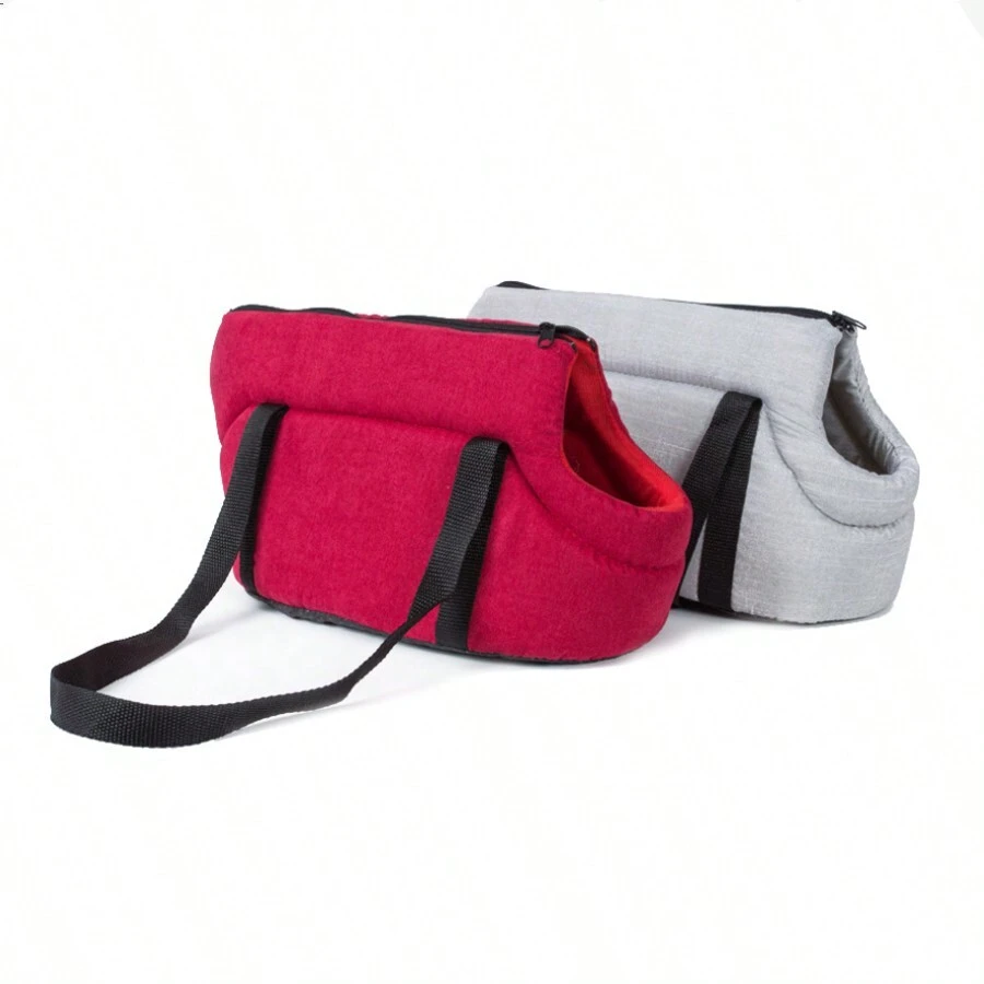 Kitten Dog Rabbit Kitten Pet Travel Carrying Bag Soft Edged Cat Dog Pet Animal Travel Bag Wallet Handbag Dog Travel Bag For Small Dogs And Cats (Red And Grey)