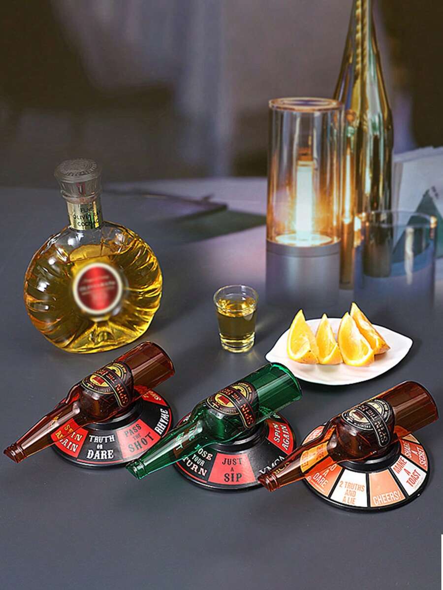 1pc Beer Bottle Drinking Game, Spin The Bottle Arrow Bottle Rotation Alcohol Party Game