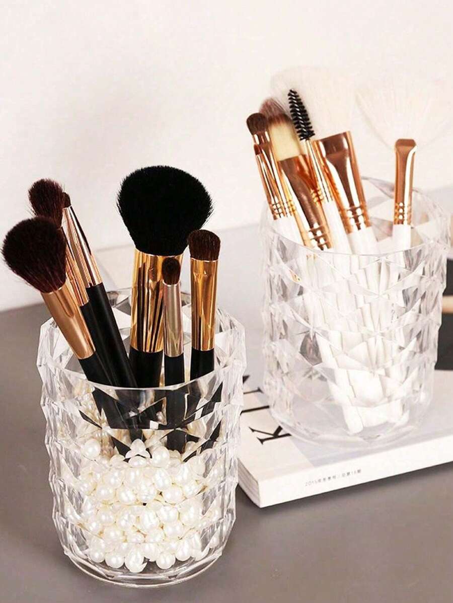 Transparent Acrylic Makeup Brush Cartridge, Transparent Storage Pen Cartridge, Lip Glaze Eyebrow Pencil Makeup Brush Holder, Makeup Brush Storage Cartridge, Makeup Lipstick Eyebrow Pencil Storage Cartridge