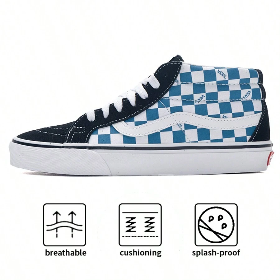 Vans Zapatos deportivos unisex SK8-Mid, zapatillas de skateboard de mediados ligeros, zapatillas casuales VN0A3MV85I5