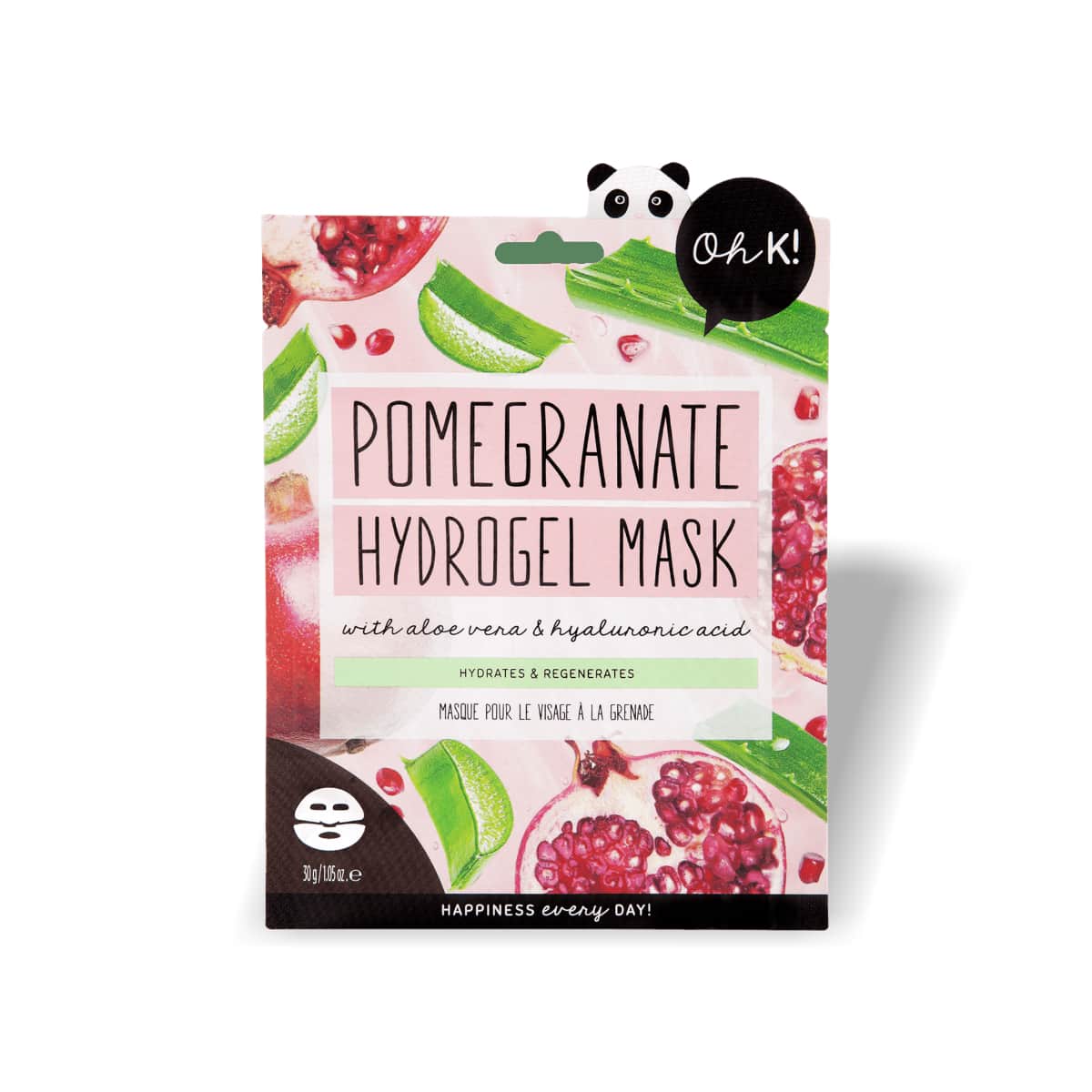 Oh K! Oh K! Granaatappel & Hyaluronzuur Hydrogel Masker