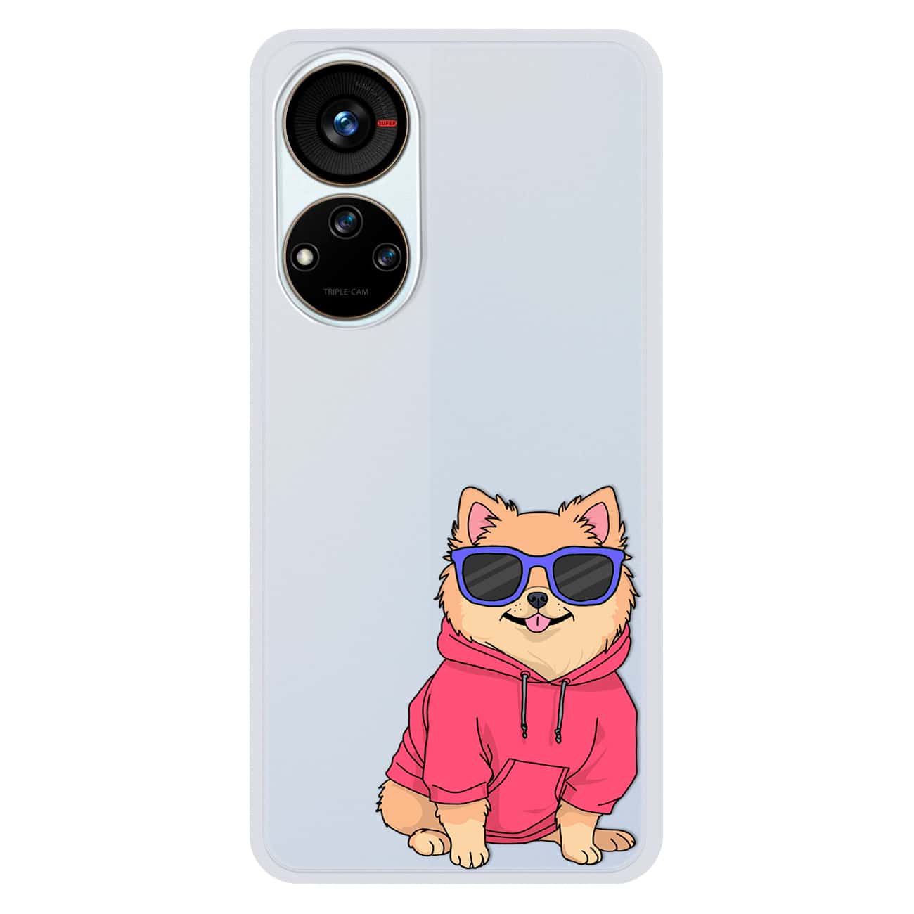 INSTACASE Funda Compatible con Zte Pomerania Sudadera Protector para Zte Perritos Sudaderas, Case para Zte Pomerania Sudadera , Carcasa para Zte Para Mujer, a Prueba De Golpes TPU.