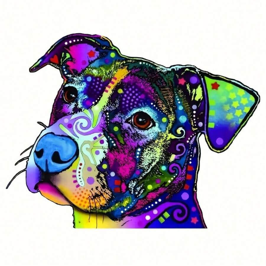 1pc/2pcs/3pcs Pitbull Iron On Heat Transfer Vinyl Stickers - Decor Decals For Clothes, T-Shirt, Hoodies, Pillows, Hats, Bags