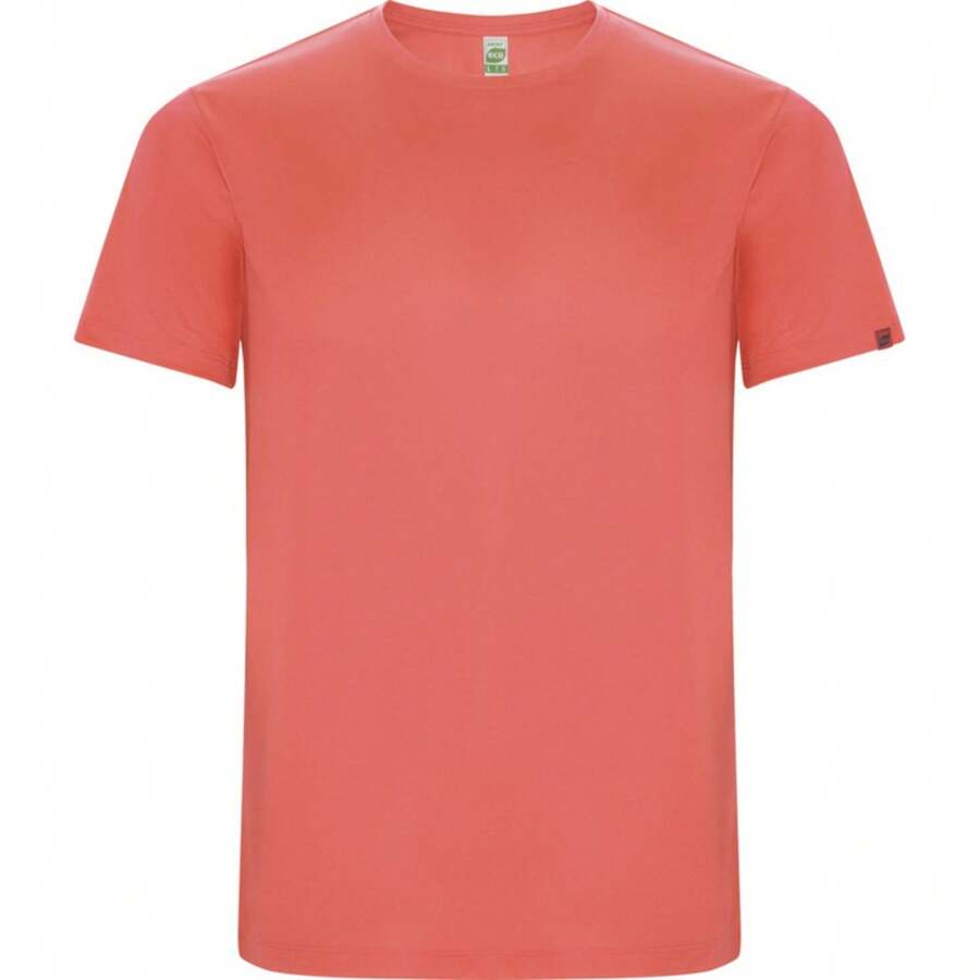 Roly Heren Imola korte mouwen sport T-shirt actieve kleding (fluorescerend koraal)