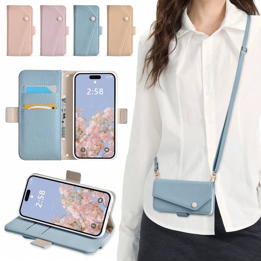 兼容 iPhone 7 钱包式手机壳、翻盖式单肩手机壳(兼容 iPhone 13)、适用于笔记本电脑的可爱智能手机壳、兼容 iPhone 14 的钱包式手机壳、兼容 iPhone 15 的时尚钱包式手机壳、兼容 iPhone 16 的轻质减震手机壳、磁性、支架、卡槽、成人、优雅、仿皮、柔软触感