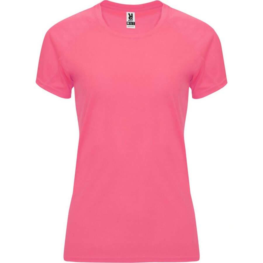 Roly Dames/Dames Bahrain korte mouwen sport T-shirt actieve kleding (fluorescerend roze)