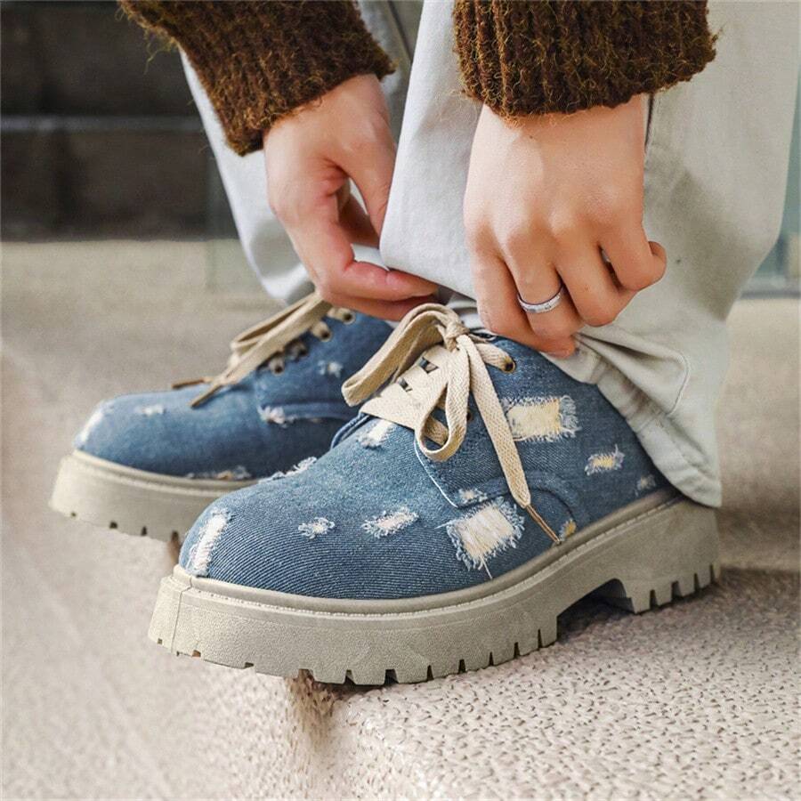 2024 New Autumn/Winter Low-Cut Boots For Men, Retro Workwear Shoes, Thick Sole, Versatile Leather Shoes