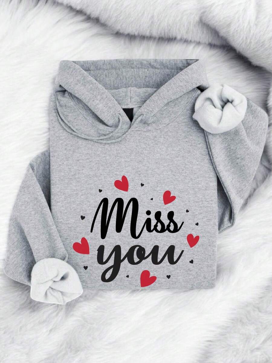 Miss You Hoodie, Love Valentine Hoodies, Valentines Day Hoodies, Cute Valentines Gifts, Valentine Matching Couple Hoodies, Valentines Couple Hoodies TX-823