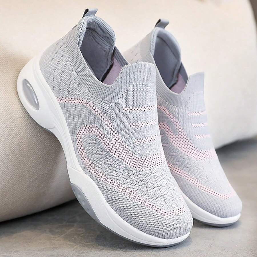 2024 Autumn New Cushioned Air Sole Lightweight Breathable Casual Sport Shoes For Women