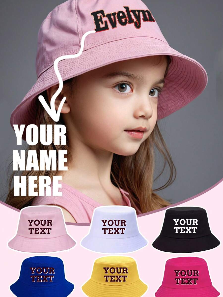 Chapeau de seau personnalisé, chapeau photo de petite fille personnalisé, chapeau de seau brodé, chapeau personnalisé, chapeau de randonnée, chapeau de soleil personnel, chapeau de camping, chapeau d'été, chapeau de soleil de voyage