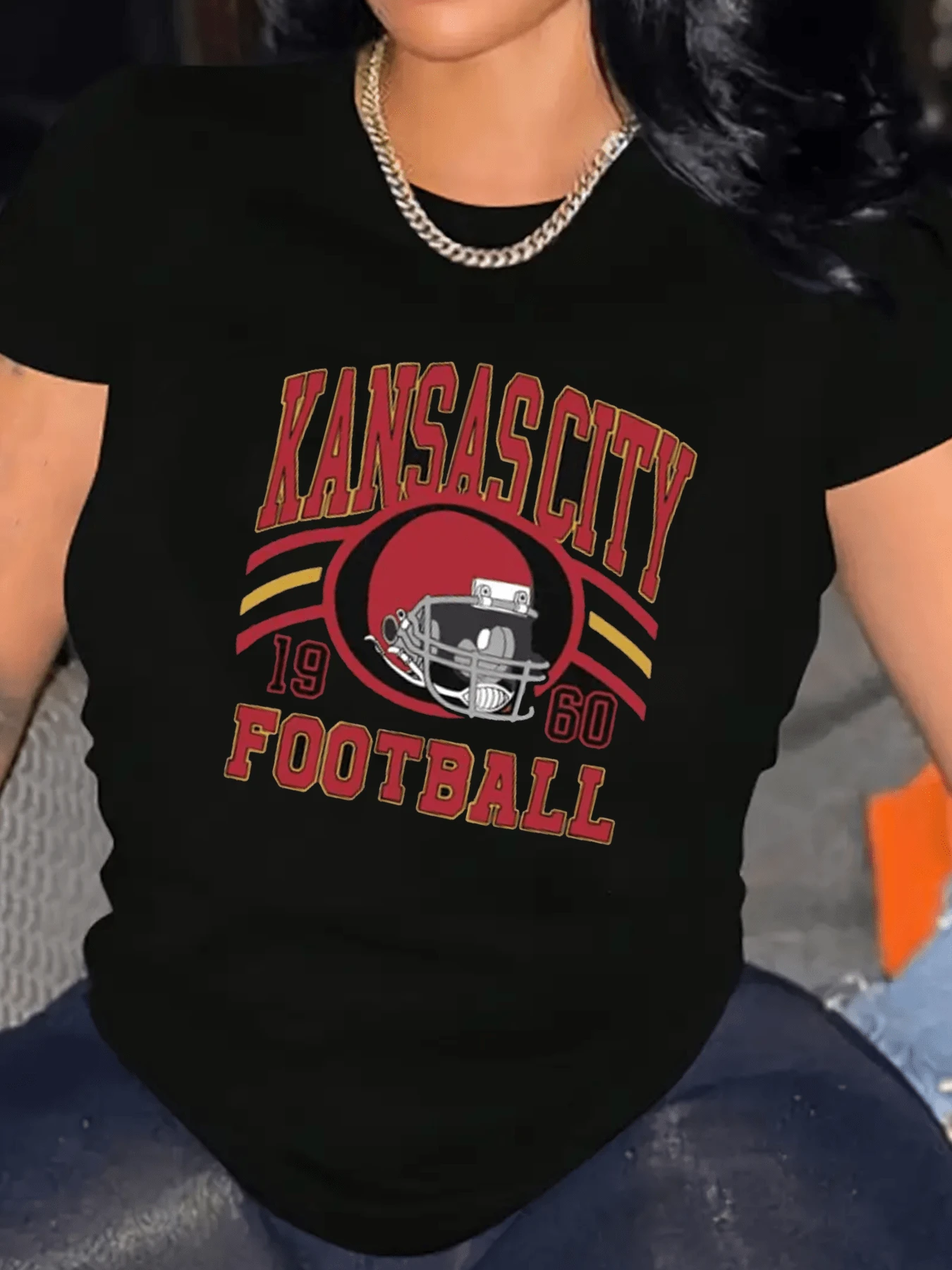 Graphic Print Women's T-Shirts Cotton Interesting Design Short-Sleeved T-Shirts Comfy Casual Sports -0124