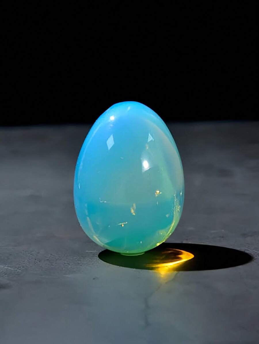 Opal Crystal Egg - Polished Healing Stone, Pocket Guardian, Spiritual Meditation Gift For Women & Mom, Cute Jewelry Accessory