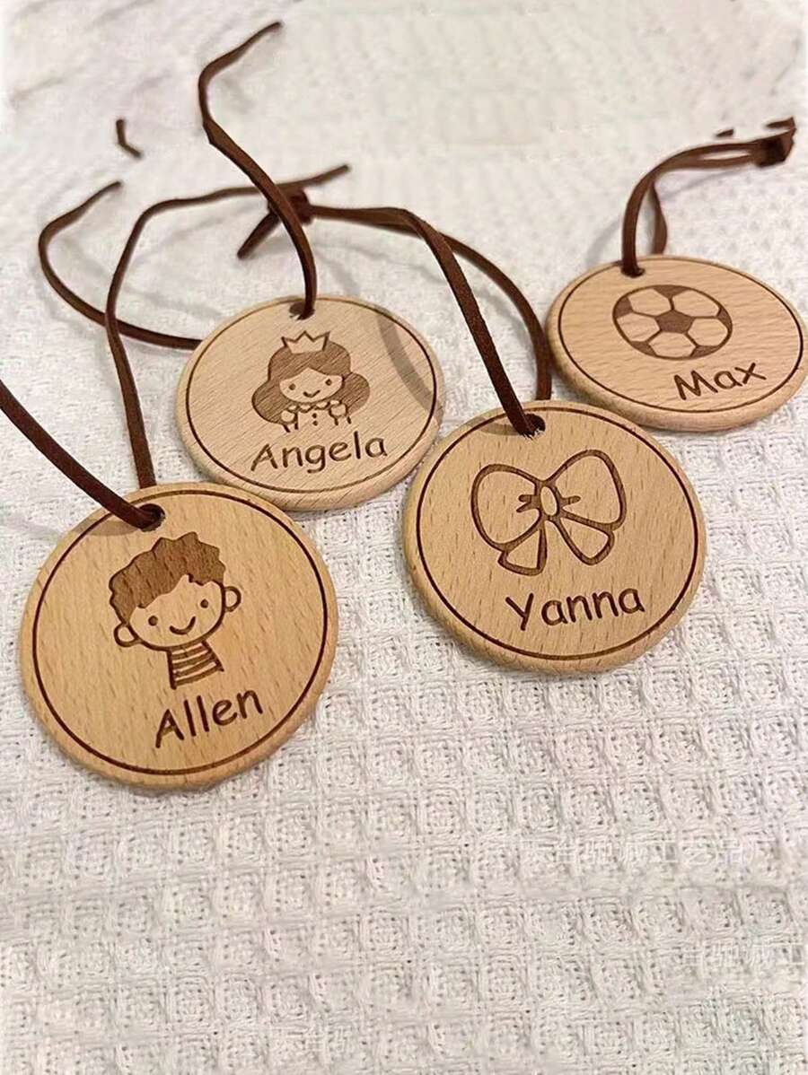 Etiquetas colgantes, tazas y mochilas escolares personalizadas y personalizadas que son a prueba de pérdida