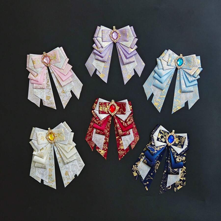 Accessori di supporto fai-da-te per fiocchi meravigliosi - accessori per badge e borse - supporto per badge versatile e originale - accessori decorativi per fiocchi stile Lolita - fermaglio per bordi - di ritorno a scuola
