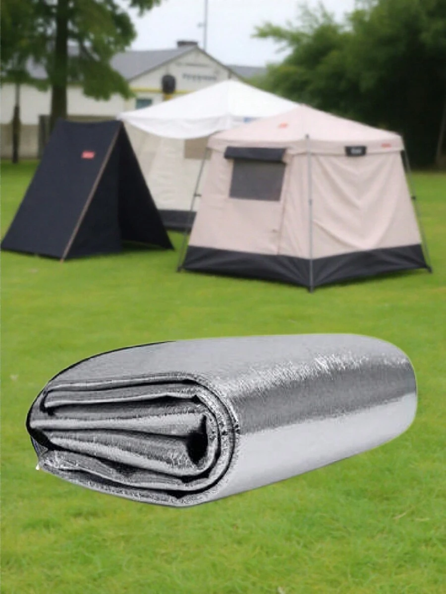 Tapis de mousse en aluminium double face imperméable pour l'extérieur, tapis isolant en feuille d'aluminium imperméable pour pique-nique, plage, tente de camping