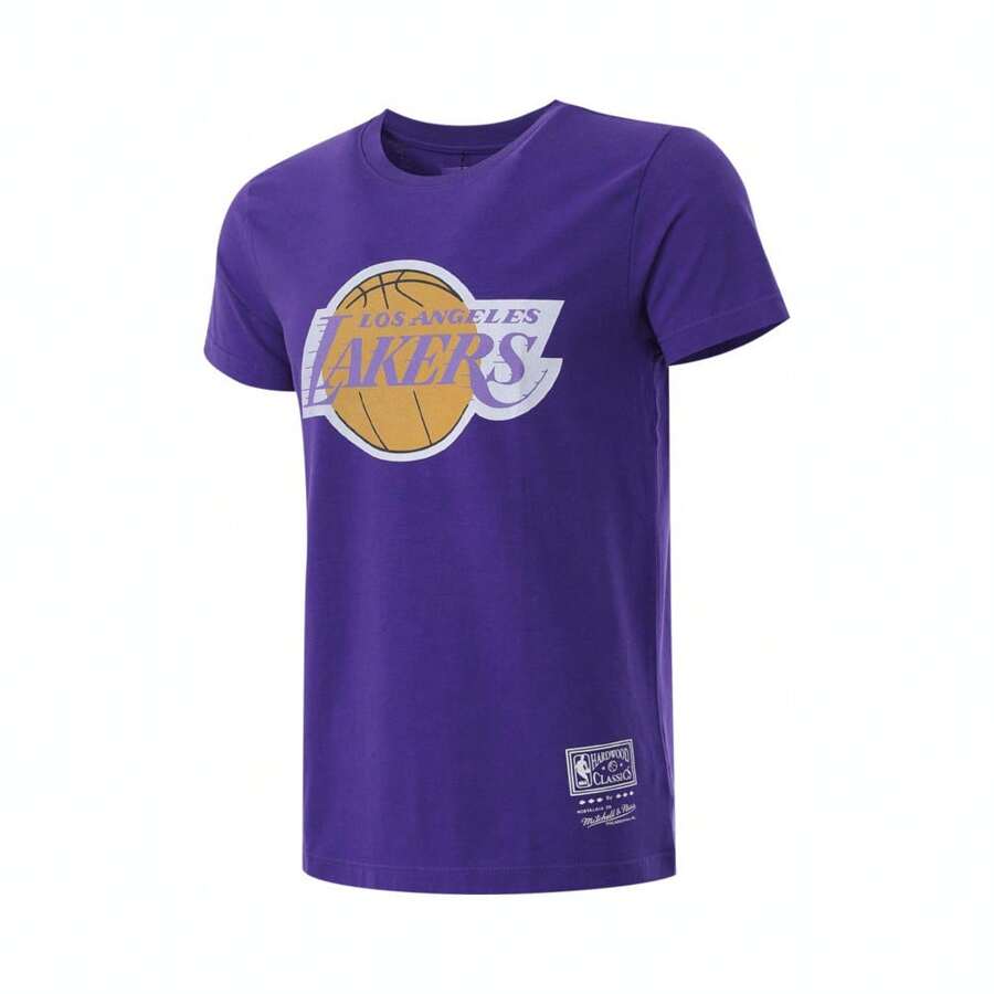Mitchell & Ness 2024 Mitchell & Ness Lifestyle Short Sleeve Knit Tee, MNTS24-11-LAL-PURPLE