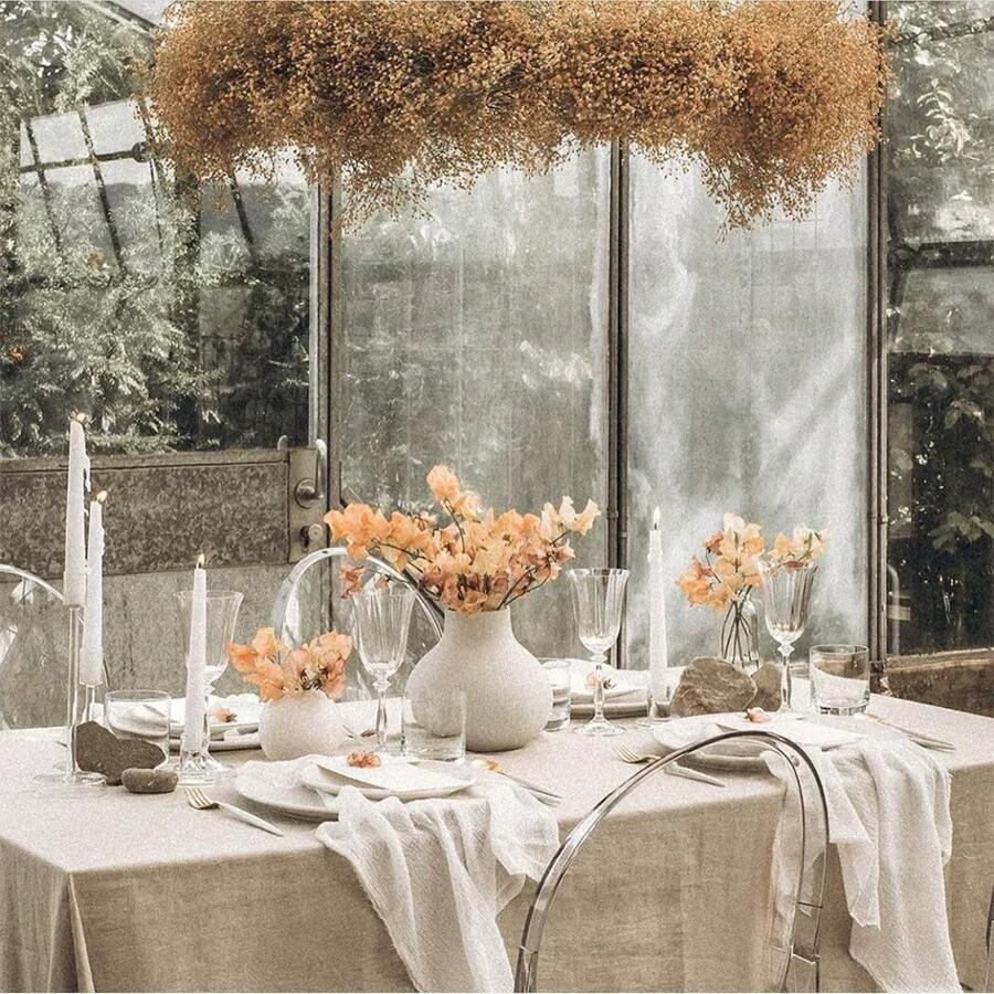 Tovaglioli in lino, tovaglie, strofinacci da tè, set di tovagliette stile europeo e americano Ins, decorazione per la cucina e la sala da pranzo