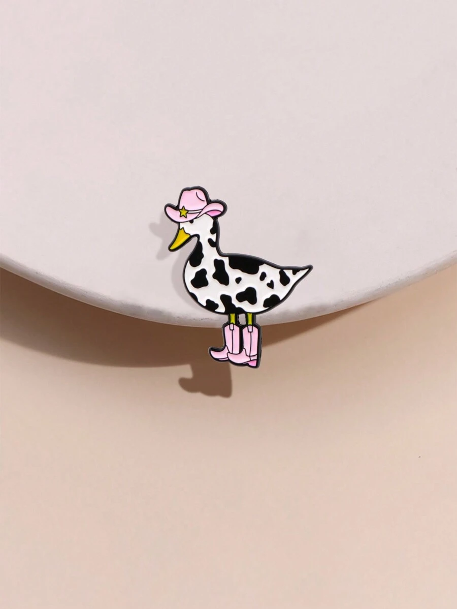 1pc Creative Cartoon Duck Decorative Brooch Pin, Suitable For Backpacks, Clothes, Hats, Accessories, Great Gift For Friends
