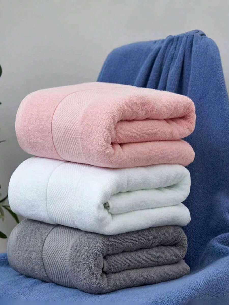 1pc Honeycomb Texture Bath Towel, Minimalist & Fashionable, Super Soft, Super Absorbent, Skin-Friendly, Romantic Style, Suitable For Home, Daily Use, Bathroom, Gym, Hotel, Essential Gift For Valentine's Day, Mother's Day