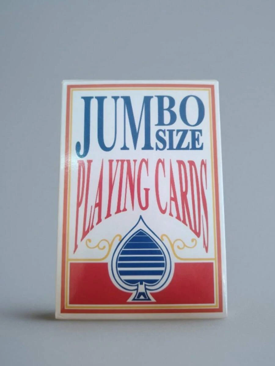 1 Set Large Print Playing Card Set - Easy To Read Big Size Poker Cards, Suitable For Parties And Weddings
