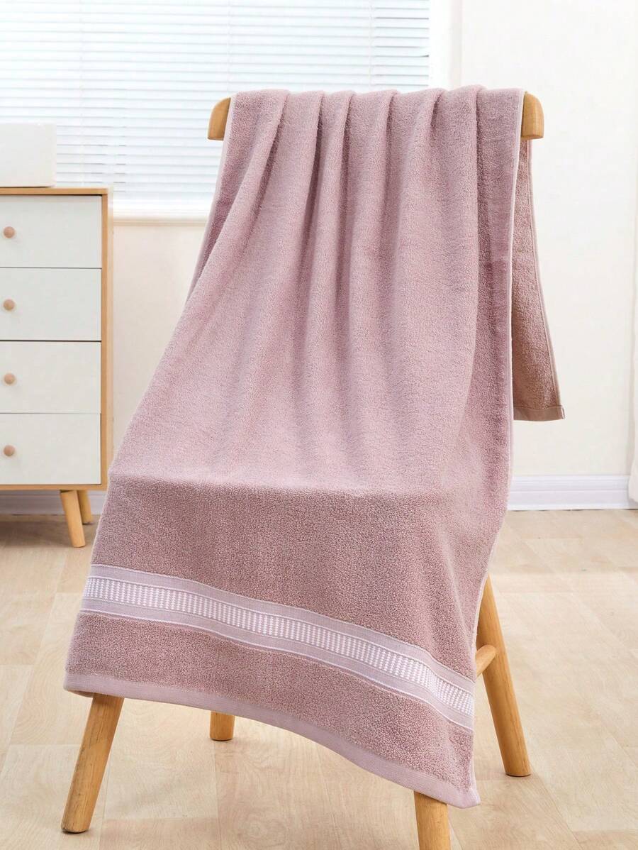 1pc Faux Pearl Pattern Minimalist Bath Towel, Bathroom Accessory, Soft Hand Towel, Thick Absorbent Bath Towel, Suitable For Bathroom, Gym, Hotel, Beach, Daily Essential, Perfect Gift For Home, Travel, Valentine's Day, Mother's Day