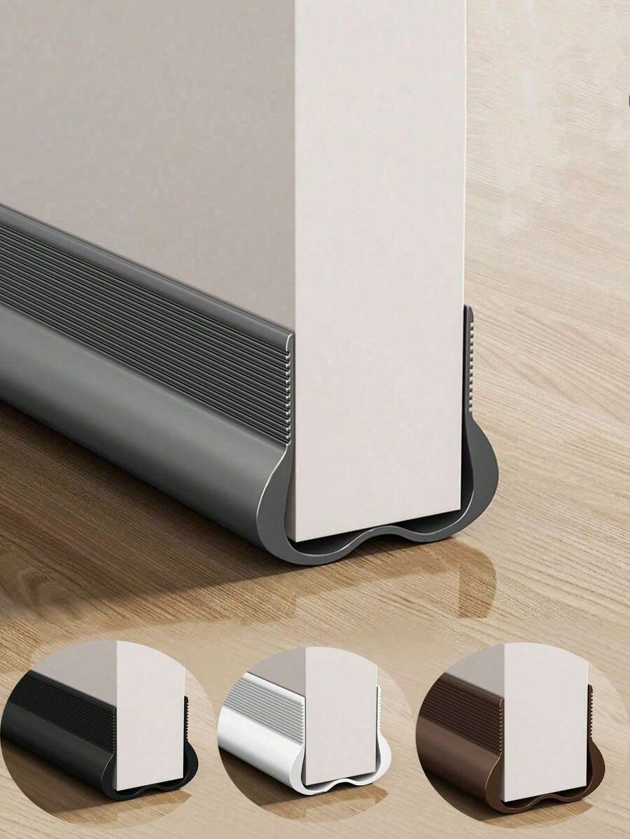 1 pezzo Nuovo 2025 Striscia di guarnizione flessibile in PVC per sotto porta, paraspifferi, paraspifferi insonorizzanti, autoadesivi anti-zanzare e anti-insetti, (con adesivo biadesivo sul retro)