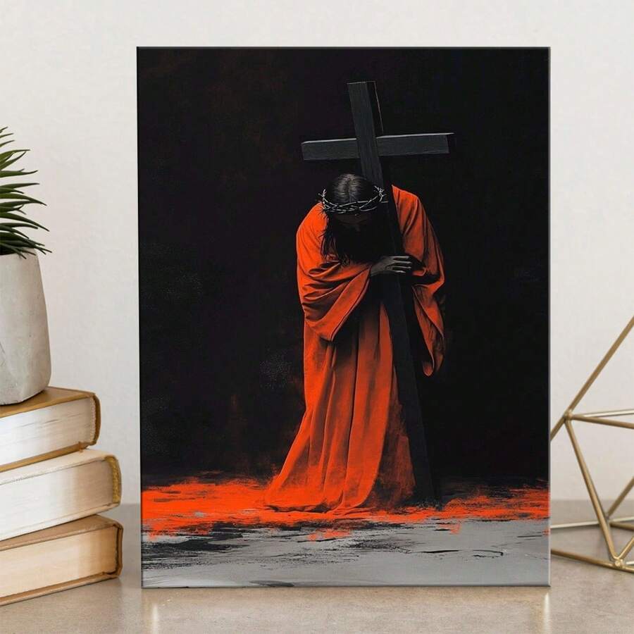1pc The Resurrection,Easter,Religious Gift, Easter Gifts,Digital Printable Art, Religious Gift,Digital Print,Ideal Gift For Bedroom Living Room Corridor, Wall Art, Wall Decor, Room Decoration,Desktop Decoration,Water Proof Uitable For Bedroom, Living Room, Study Room, Hotel Bar, Corridor, Waterproof Mural