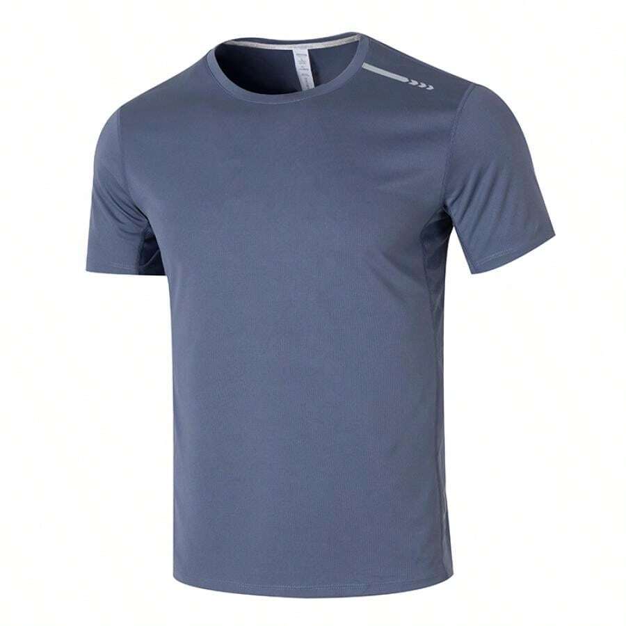 lanbu Unisex oddychająca koszulka z krótkim rękawem sportowa, swobodna, do biegania na świeżym powietrzu, treningowa L21382-07