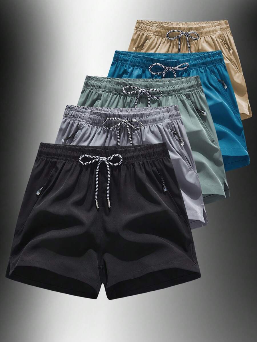 Summer Workout One-Piece Men's Outdoor Sports Fitness Shorts Sports Quick-Drying Loose Breathable Running Training Shorts