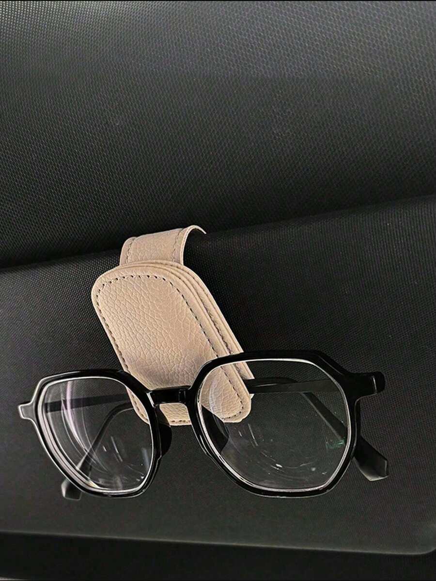 1 pieza Soporte magnético premium para gafas de sol en el parasol del coche - Clip de agarre seguro para accesorios interiores del automóvil