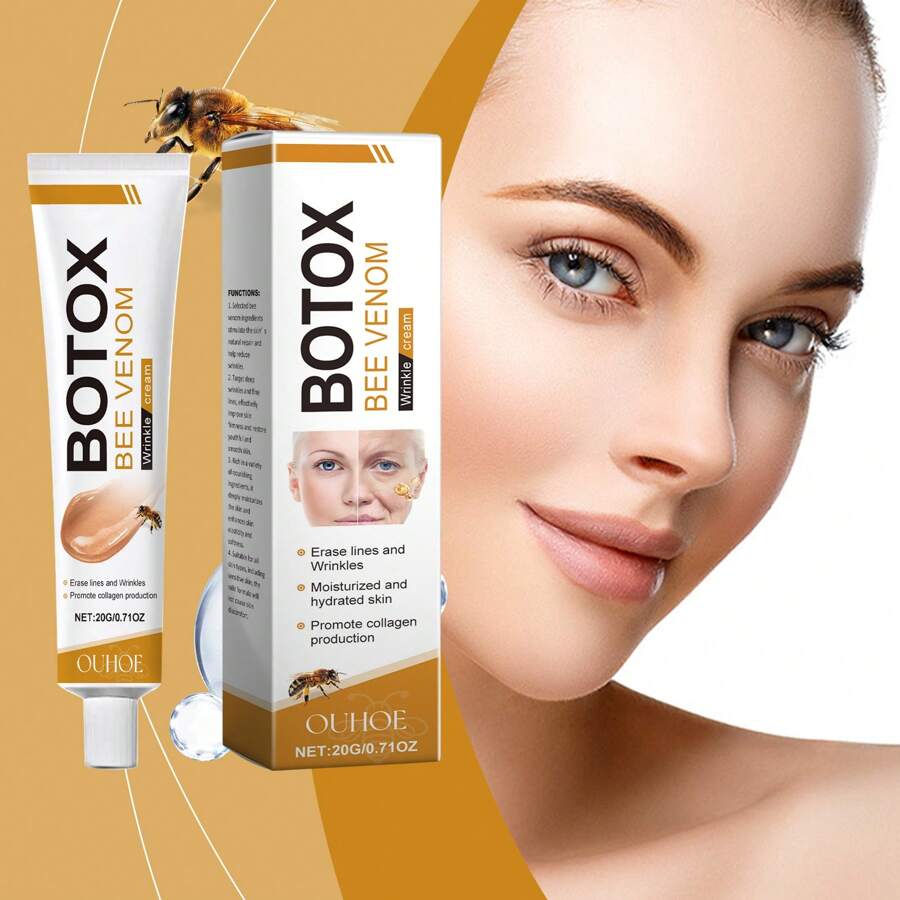 SADOER Creme Facial de Abelha OUHOE, Bálsamo Facial Suavizante e Clareador, Hidratante Suave, Ointment de Cuidado da Pele Suavizante e Hidratante