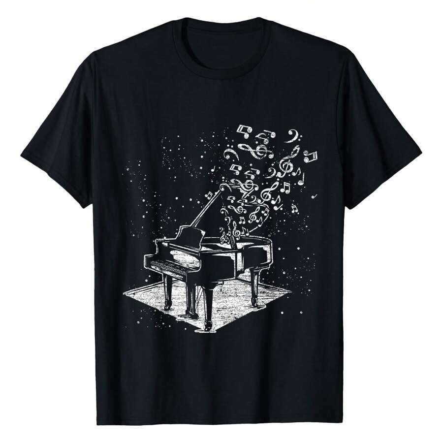 Classical Music Lover Musician Pianist Gift Piano T-Shirt Women's Cotton T-Shirt