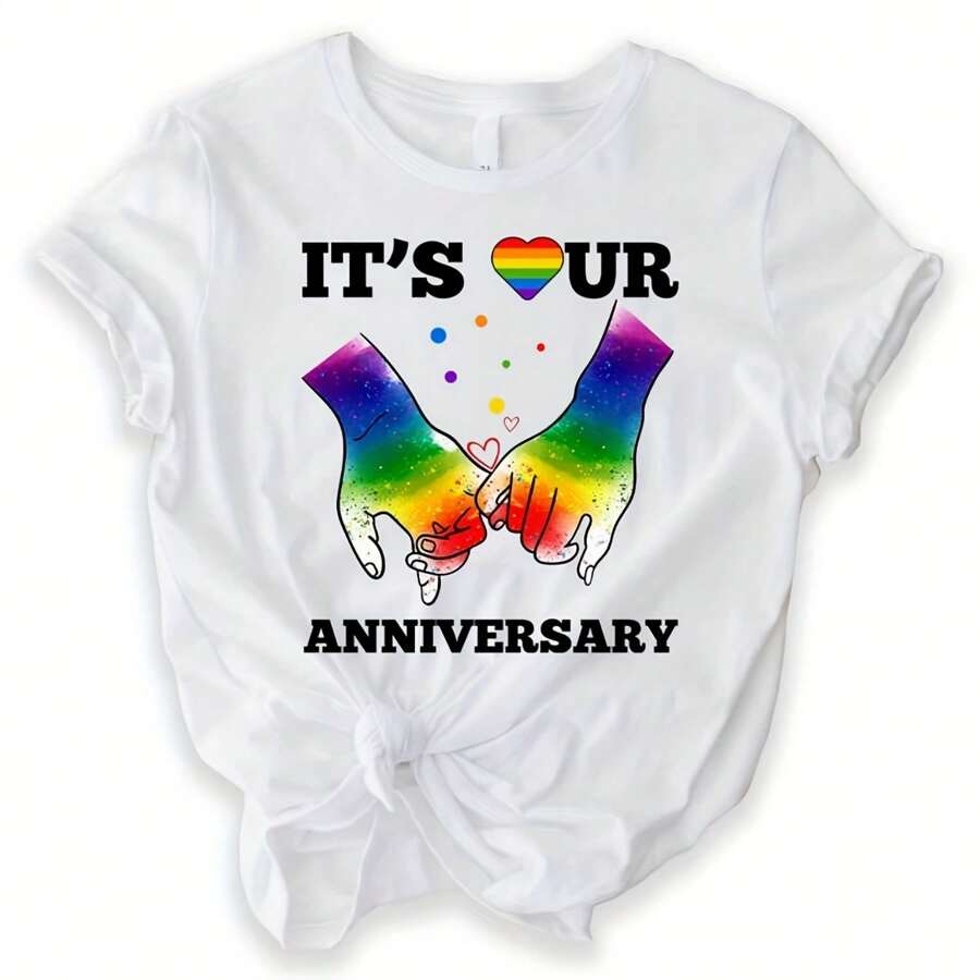 It's Our Anniversary Couple Vibes Wedding Gift For Couple Engagement Gift LGBT Pride Gay Pride Shirts, Lgbt Wedding Gifts Lgbt Anniversary