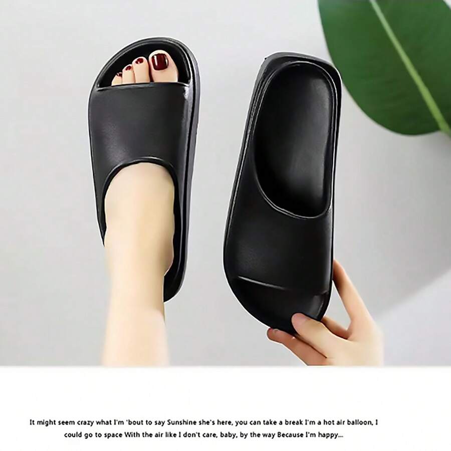 2024 New Fashionable Versatile EVA Women Slippers, 55mm/2.16in, Lightweight, Stylish, Elegant Thick-Soled Increasing Height Sandals, Anti-Slip Thick Bottom Casual Home Bathroom Outdoor Wear, Soft Cushiony Feeling