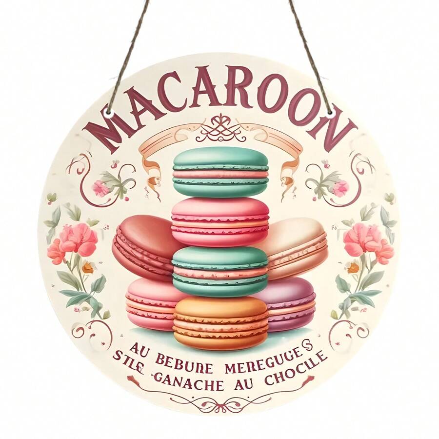 1PC Easter Macaron Theme Round Acrylic Logo - The Premier Easter Choice For Interior Home, Bar, Cafe Decoration, Easter Decoration, Ideal Holiday Decoration