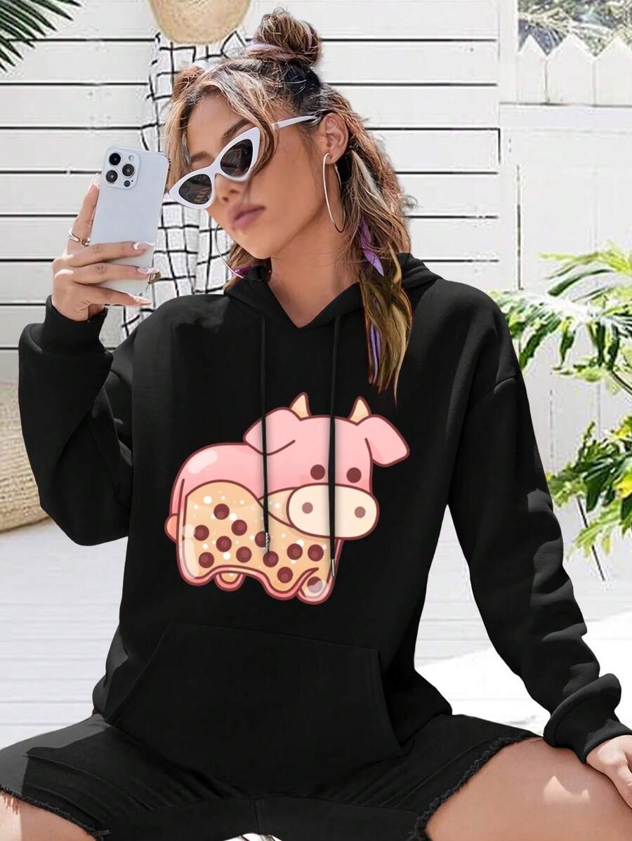 Cow For Women's Hoodies Clothing Accessories