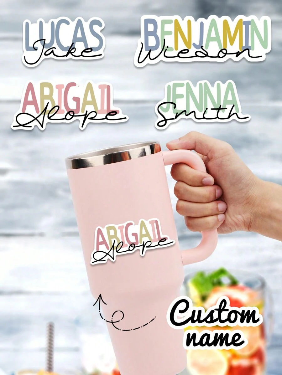 Custom Name Sticker | Personalized First And Last Name Sticker | Personalized Laptop Sticker | Water Bottle Name Sticker | Homecoming Season, Student Gifts Back To School