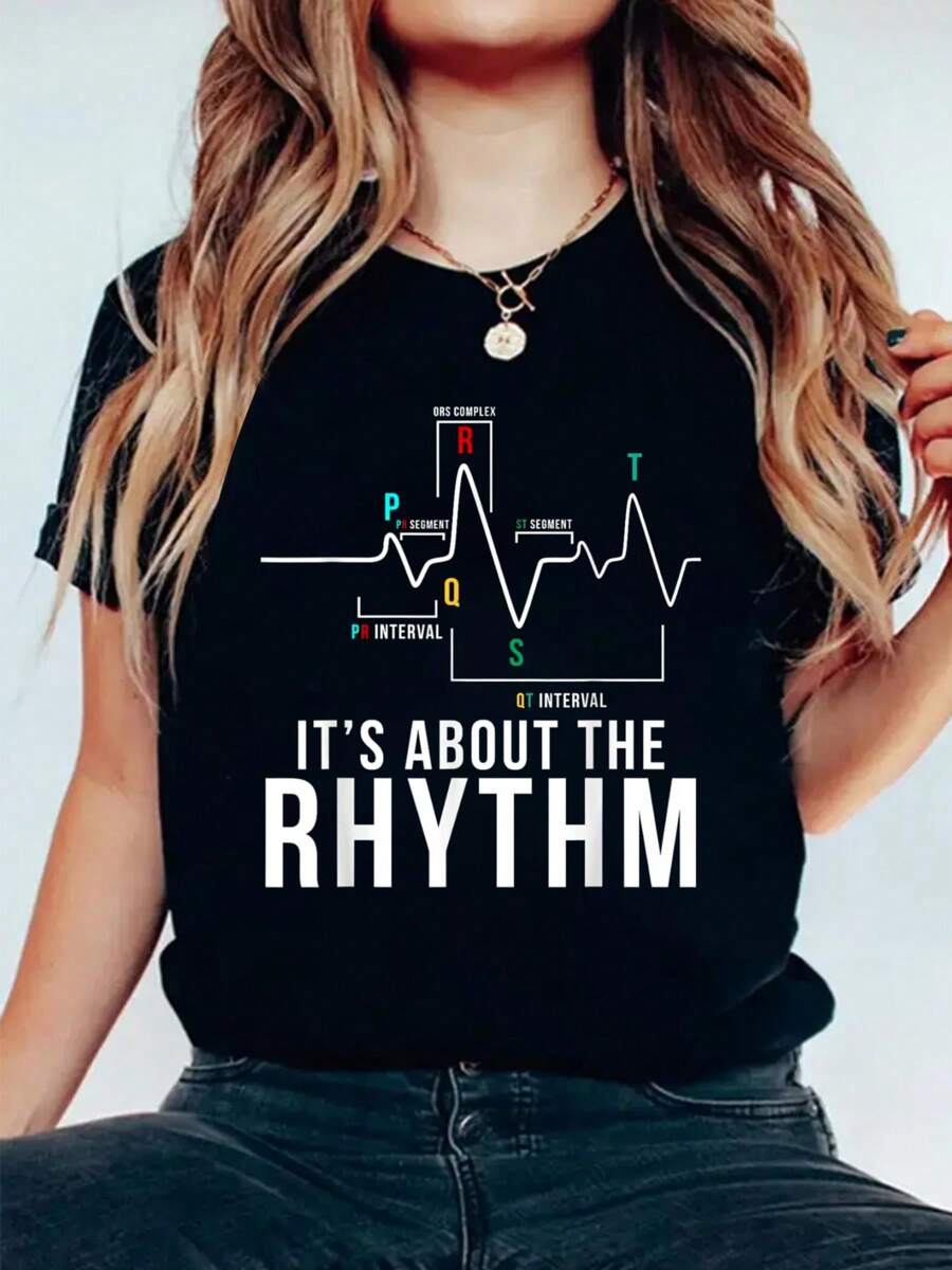 Cardiac Nurse Cardiology Nurse Cardiac Nursing CVICU T-Shirt Print Cotton T-Shirt For Summer, Women's Soft Short Sleeve Top, Stylish Comfy Tee For Women Graphic Tees