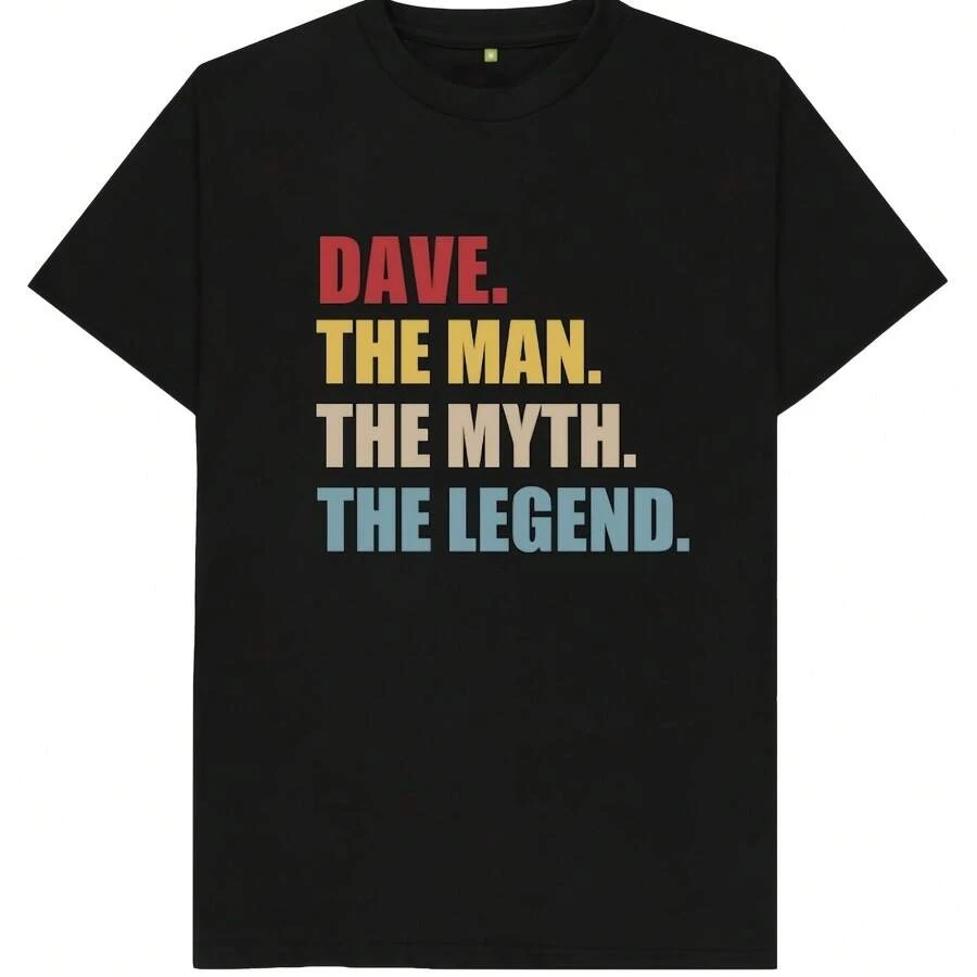 Dave El Hombre El Mito La Camiseta Para Hombre