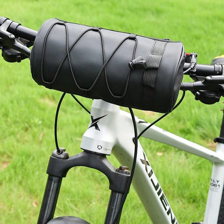 Bicycle Package Mountain Bike Front Beam Package Tube Tail Bag Waterproof Multi-Functional Riding Bag Portable Multi-Purpose Front Compact Package Body Travel Good Partner Highly Attractive Level Package Body Compact Round Easy To Carry With Shoulder Bag Use