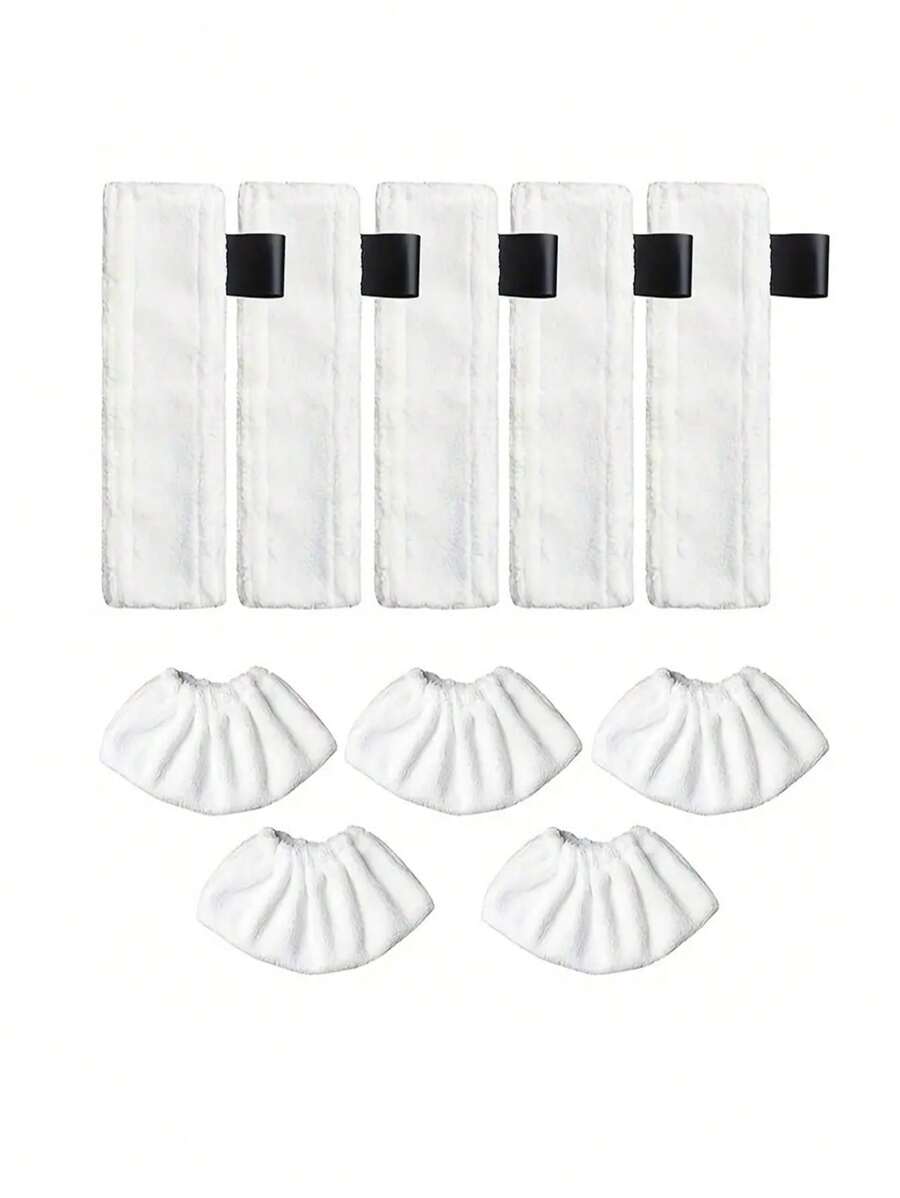 1/2/4/6pcs Replacement Pad Set Compatible With Karcher SC1, SC2, SC3, SC4, SC5, CTK10 Hand Scrubbers And Mops