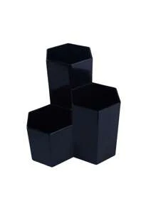 Hexagonal 3 Div - Preto