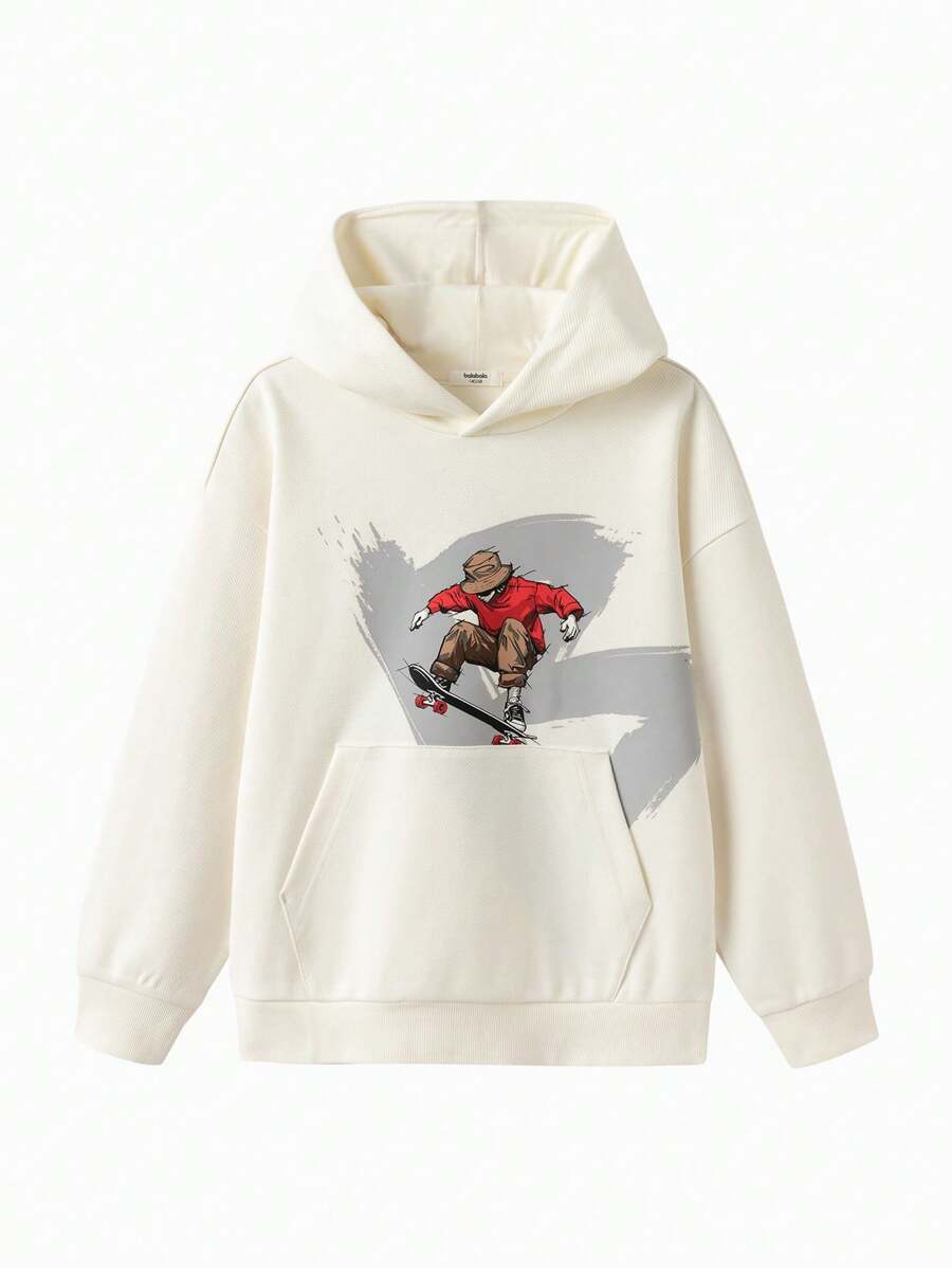 Balabala Sudadera con capucha para niños, Top casual de manga larga de primavera