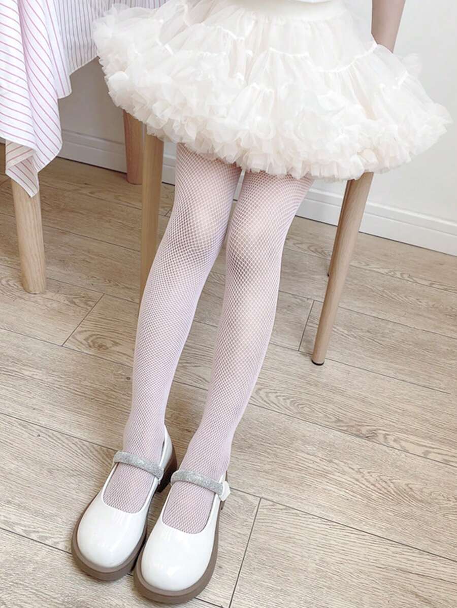 Girls Pantyhose Summer Thin Baby Mesh Leggings White Lolita Children's Pantyhose Socks Tights