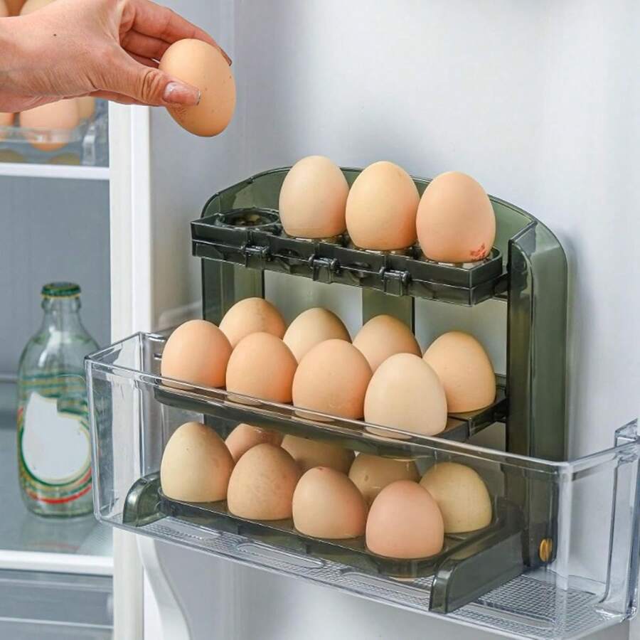 Organizador Porta Ovos Dobrável e Pratico - 24 Ovos